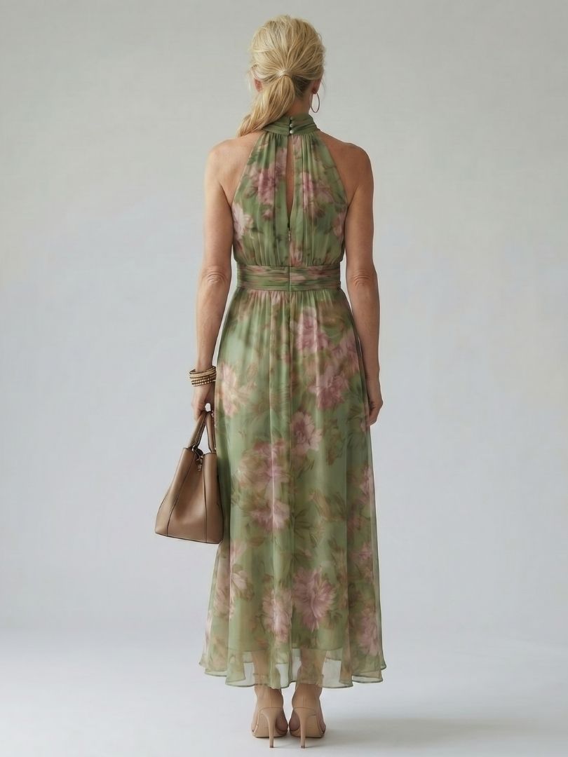 Robe Longue Imprimée Florale pour Femmes - Emilia Lane