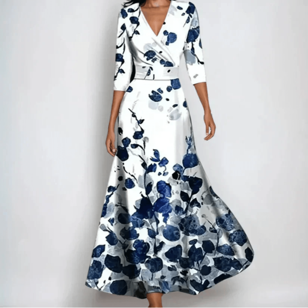 Robe longue imprimée pour femmes - Emilia Lane