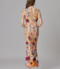 Robe Longue sans Manches à Appliqué Floral pour Femme | Idéale pour les Sorties - Emilia Lane