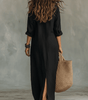 Robe Maxi à Col Chemise pour Femmes - Emilia Lane