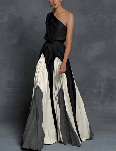 Robe Maxi Asymétrique pour Femmes - Emilia Lane