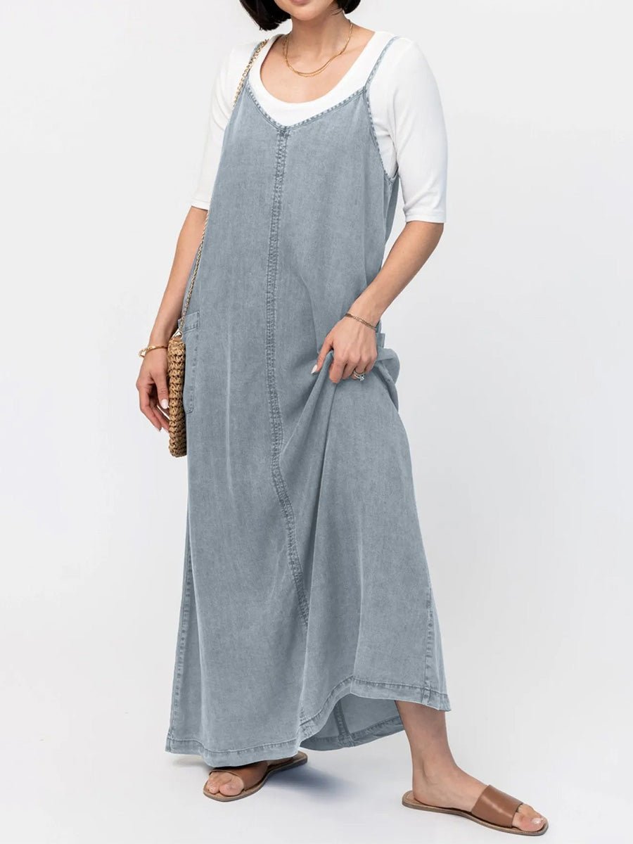 Robe Maxi en Jean Coupe Ample pour Femmes - Emilia Lane
