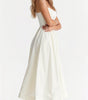 Robe Midi à Encolure Ascot et Coupe Évasée pour Femme | Idéale pour l'Été - Emilia Lane