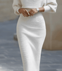 Robe midi à manches chauve - souris pour femmes - Emilia Lane
