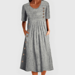 Robe Midi à Rayures pour Femmes - Emilia Lane