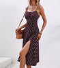 Robe Midi Camisole à Pois pour Femme | Idéale pour les Sorties - Emilia Lane