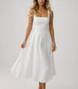 Robe Midi Col Carré Sans Manches pour Femmes - Emilia Lane