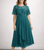 Robe Midi Dentelle et Chiffon pour Femmes - Emilia Lane