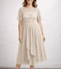 Robe Midi Dentelle et Chiffon pour Femmes - Emilia Lane