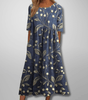 Robe Midi Imprimée à Col Rond pour Femmes - Emilia Lane