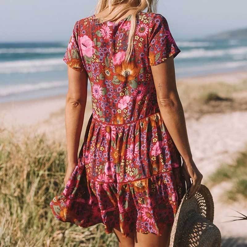 Robe Mini à Imprimé Floral pour Femmes - Emilia Lane