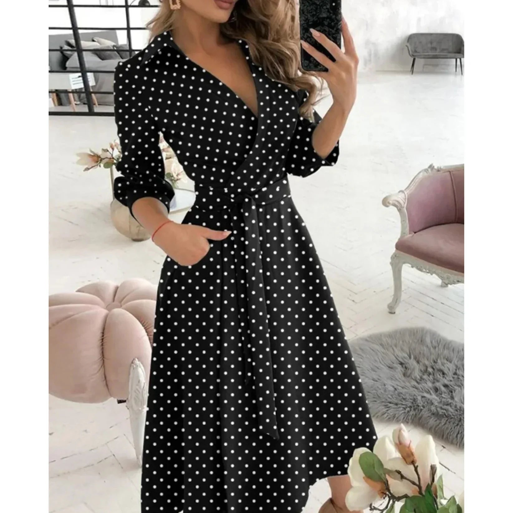 Robe Portefeuille Élégante pour Femmes - Emilia Lane