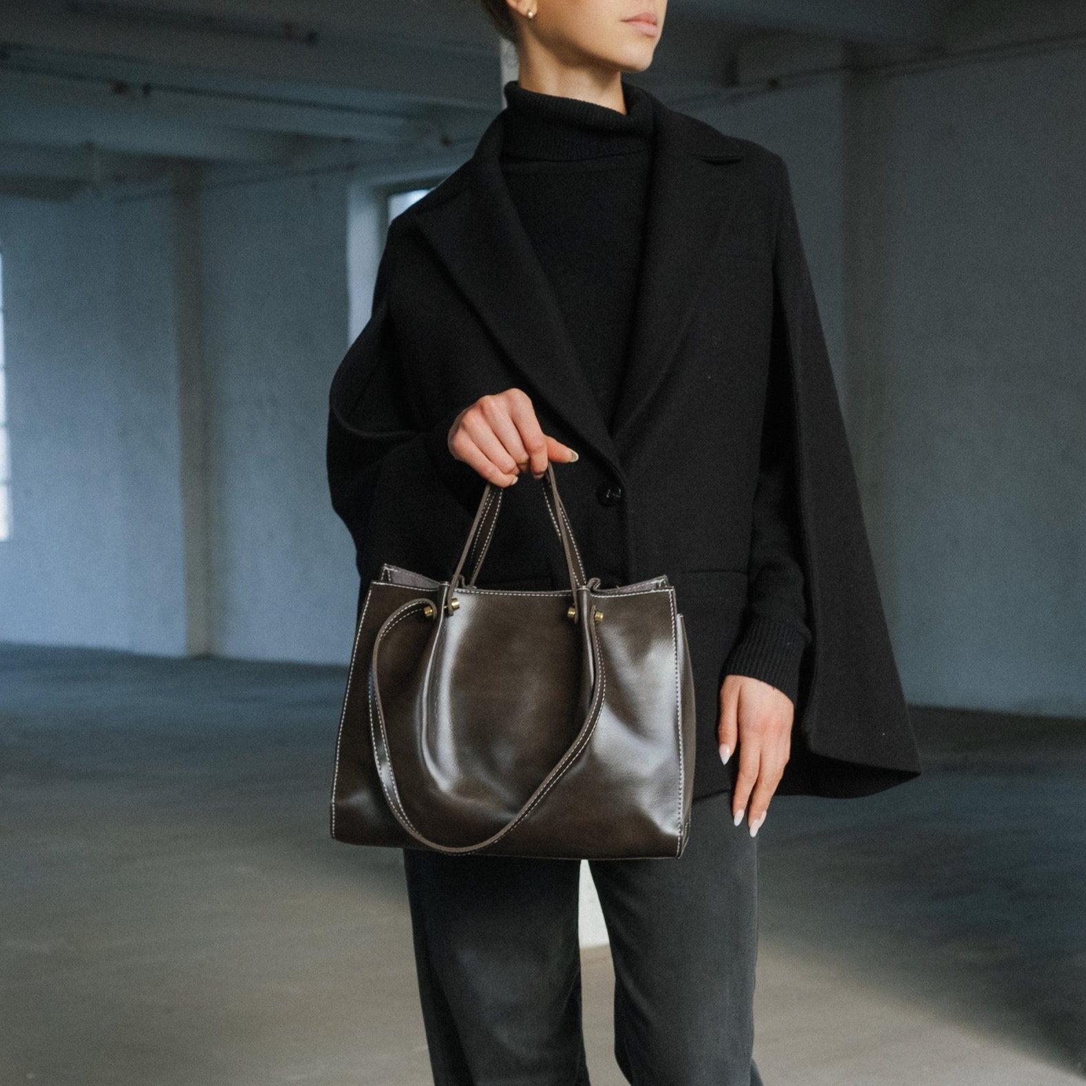 Sac Porté Épaule en Cuir Végétalien pour Femme - Emilia Lane