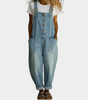 Salopette en Denim - Look avec Bretelles Réglables pour Femmes - Emilia Lane