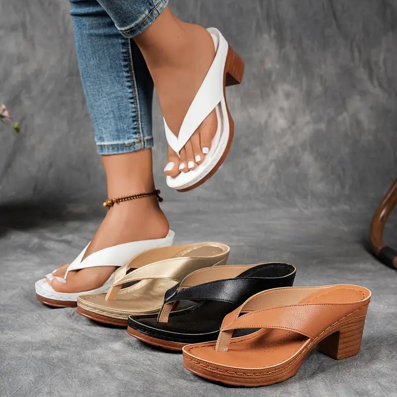Sandales à Bride Large et Semelle Antidérapante pour Femme | Idéales pour l'Été - Emilia Lane