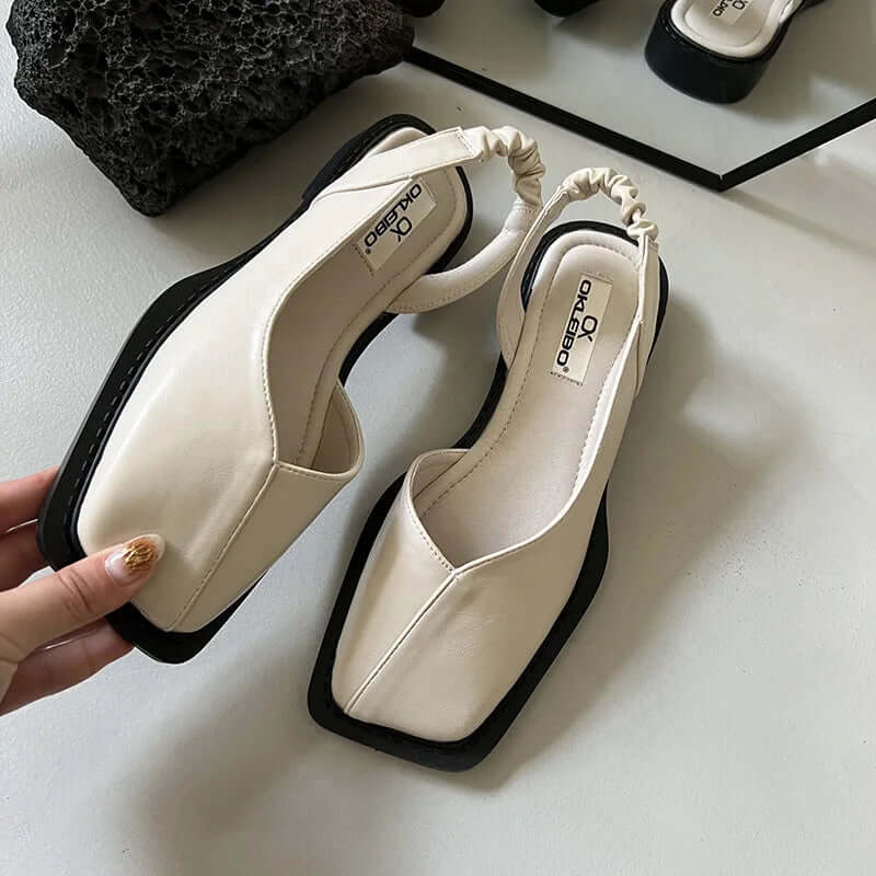 Sandales à Enfiler à Bout Carré pour Femmes - Emilia Lane