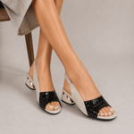 Sandales à Talons Moyen en Cuir pour Femmes | Idéales pour l'Été - Emilia Lane