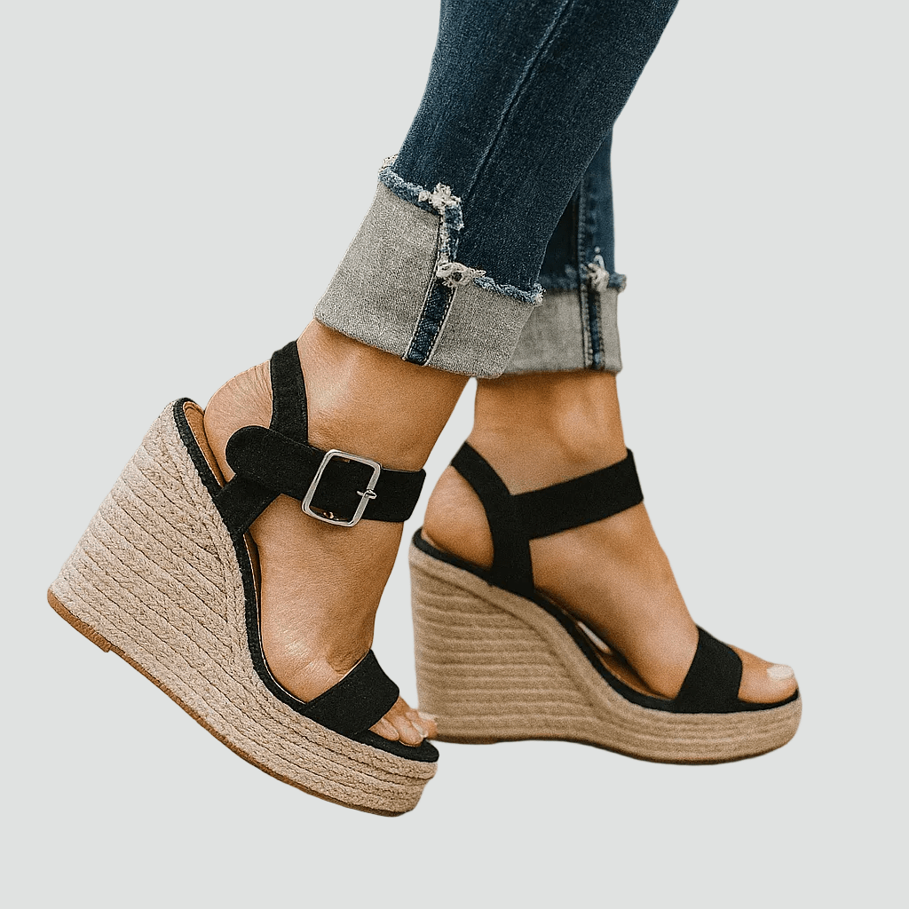 Sandales Compensées Orthopédiques à Bride pour Femme | Idéales pour l'Été - Emilia Lane