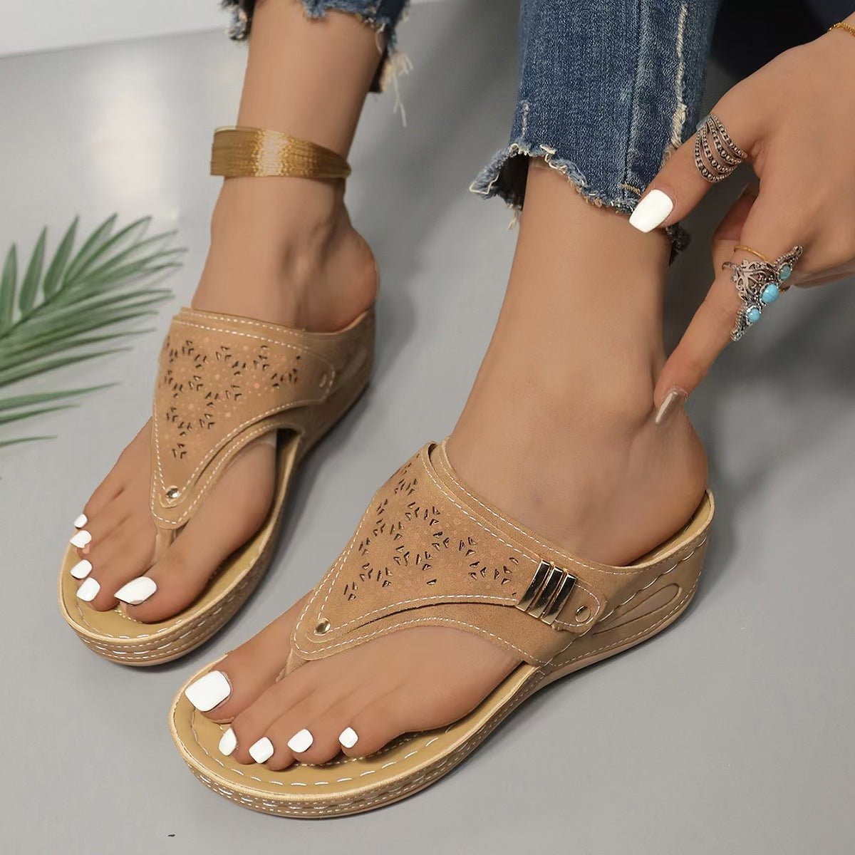 Sandales Compensées Support pour Femmes - Emilia Lane