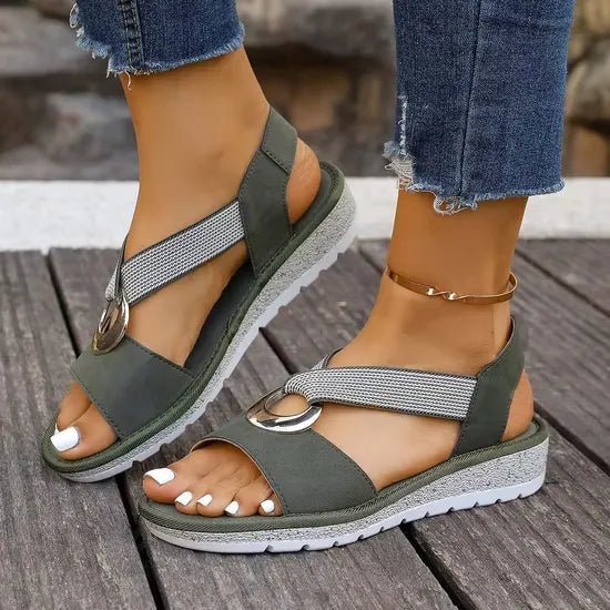 Sandales Confortables à Boucle pour Femme | Idéales pour l'Été - Emilia Lane