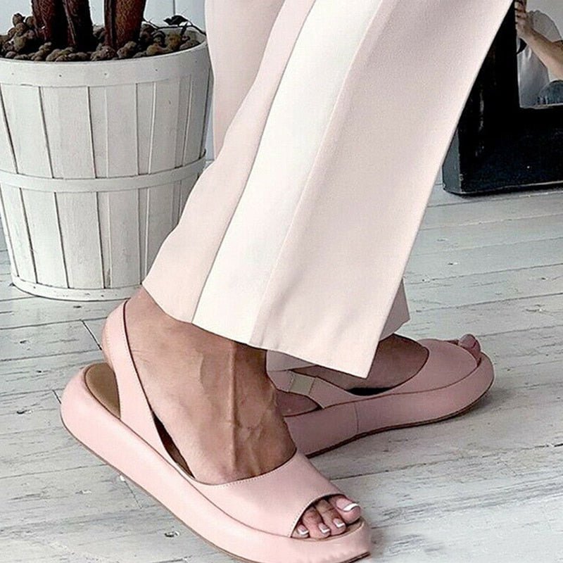 Sandales Ouvertes avec Bride Élastique pour Femme | Idéales pour l'Été - Emilia Lane