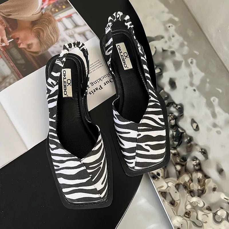 Sandales Slingback à Bout Carré pour Femme - Emilia Lane