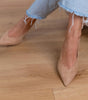 Escarpins Slingback Femme À Talon Aiguille Et Bout Pointu