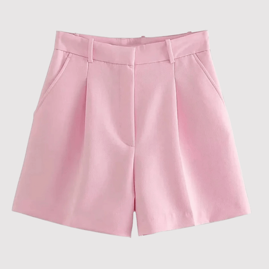 Shorts Plissés à Taille Haute pour Femmes - Emilia Lane