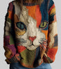 Top artistique multicolore pour femmes