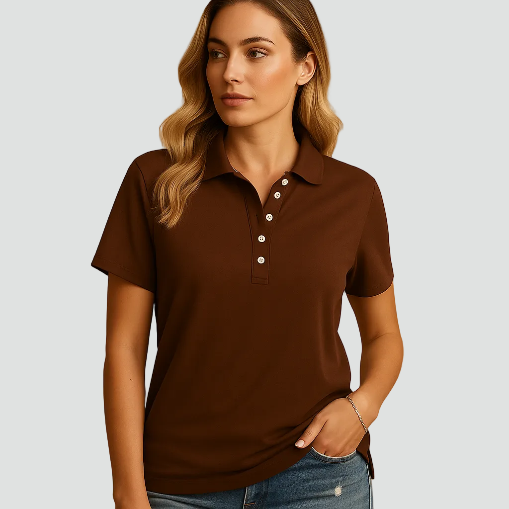 Polo Femme Casual Manches Courtes pour Femmes