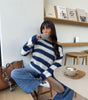 Cardigan Long à Rayures pour Femmes