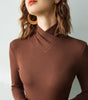 Sweater col montant croisé pour Femme - Emilia Lane