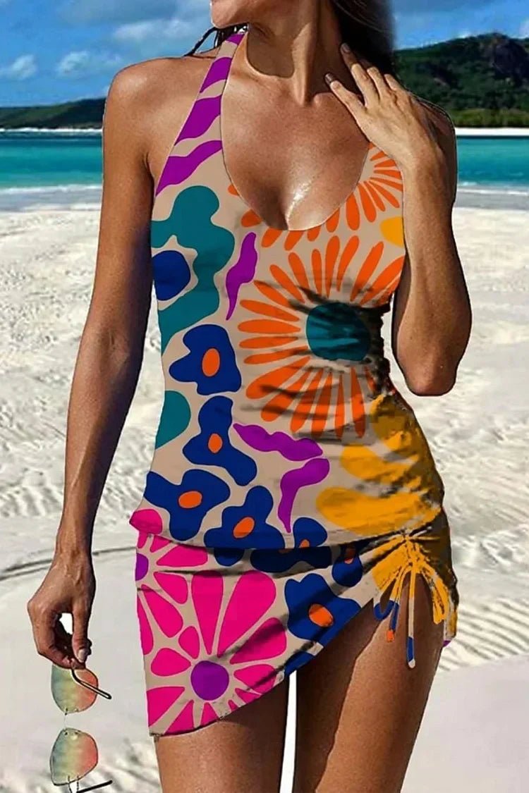Tankini Graphique Imprimé et Short pour Femme - Emilia Lane