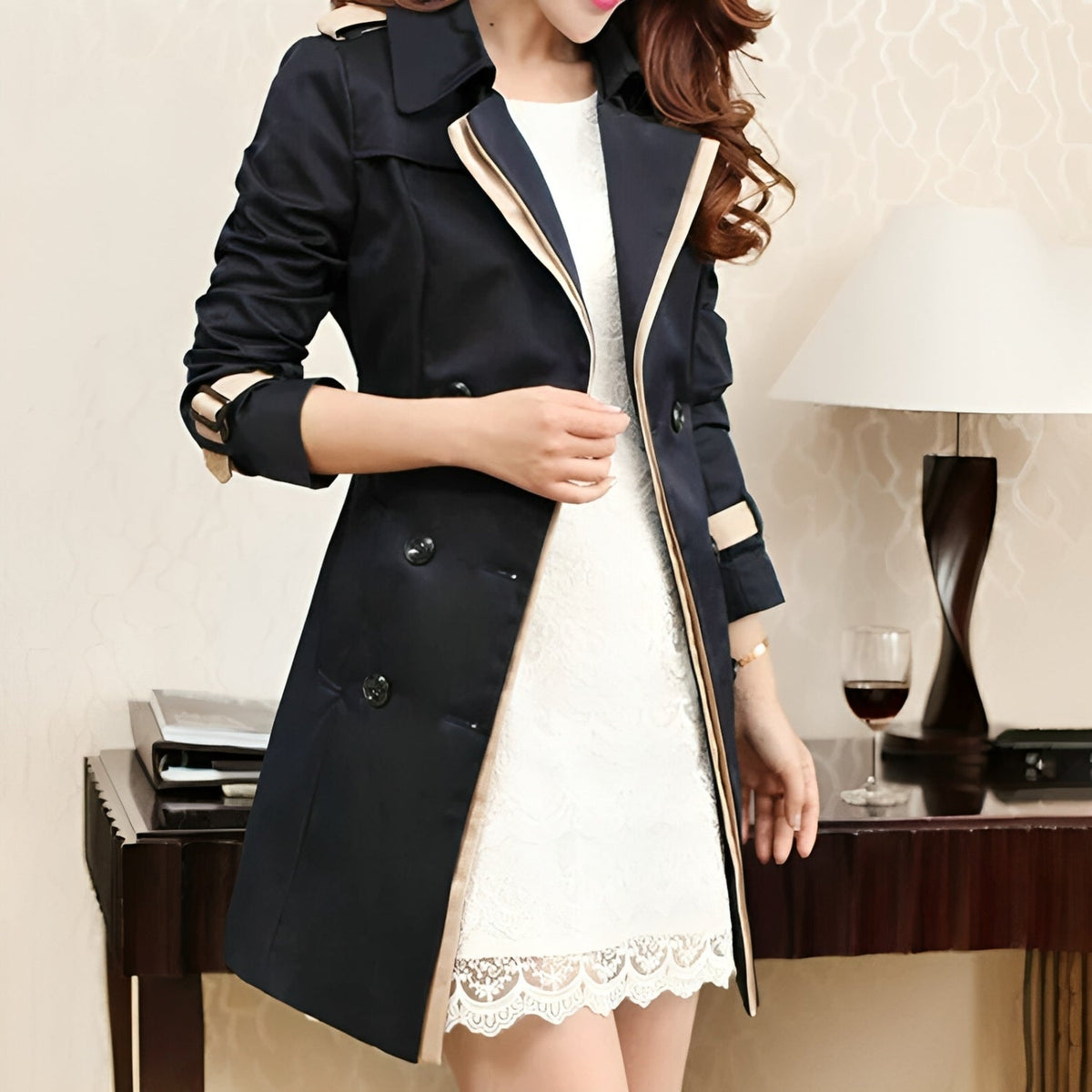 Trench ceinturé pour femme