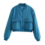 Veste Bomber à Col Montant pour Femme - Emilia Lane