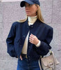 Veste Bomber à Col Montant pour Femme - Emilia Lane