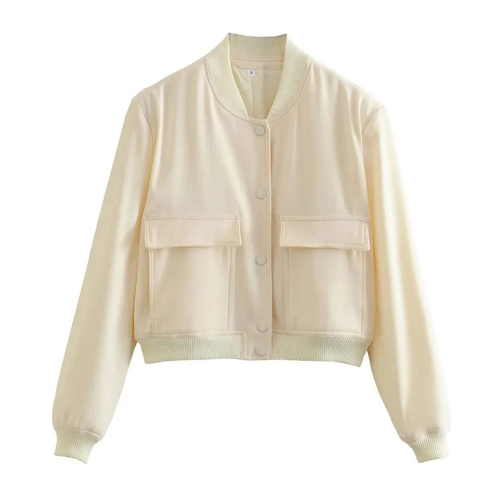 Veste Bomber à Col Montant pour Femme - Emilia Lane