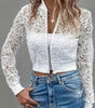 Veste bomber courte en dentelle pour Femmes - Emilia Lane