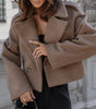 Veste droite en laine pour femmes - Emilia Lane