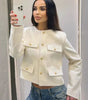Veste en Tweed Classique pour Femme - Emilia Lane