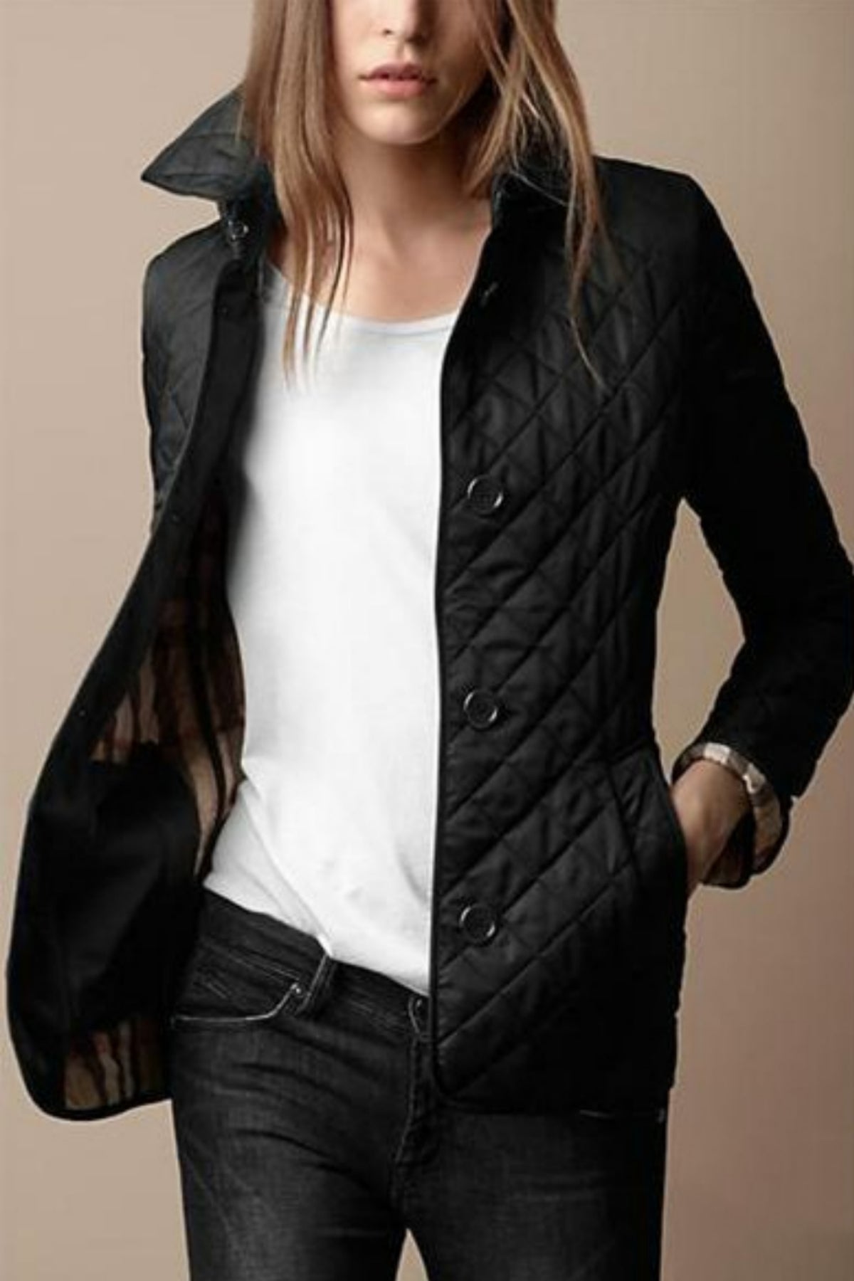 Veste Matelassée à Col Roulé pour Femme - Emilia Lane