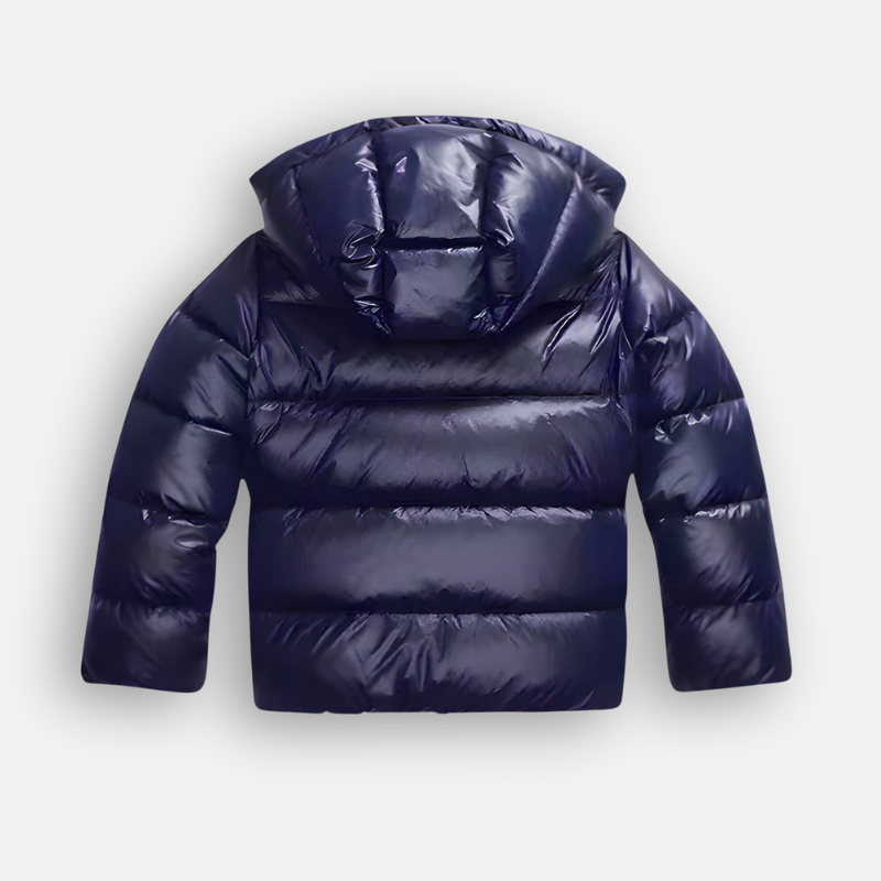Doudoune Oversize Matelassée Brillante à Capuche pour Femme