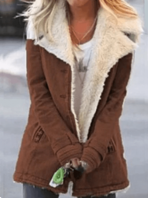 Veste Mi - Longue Boutonnée pour Femme - Emilia Lane