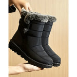 Botte Mi-Mollet en Fourrure pour Femme