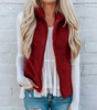 Gilet Sans Manches Zippé en Polaire pour Femme