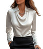 Blouse satinée pour femmes