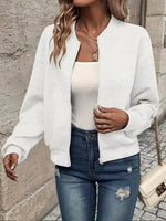 Veste Bomber Courte Matelassée pour Femme