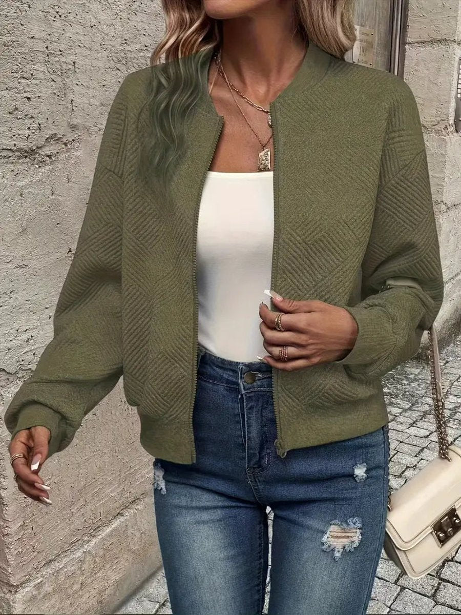Veste Bomber Courte Matelassée pour Femme