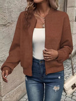 Veste Bomber Courte Matelassée pour Femme