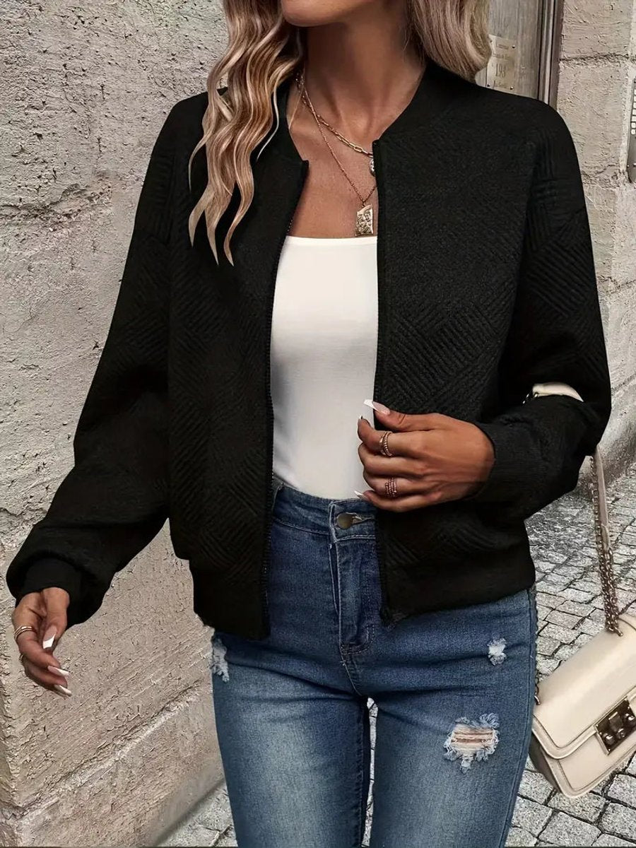 Veste Bomber Courte Matelassée pour Femme